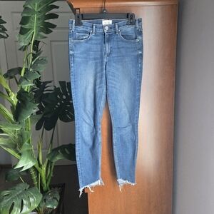 Mcguire womens size 26 style 15j midrise medium wash raw hem